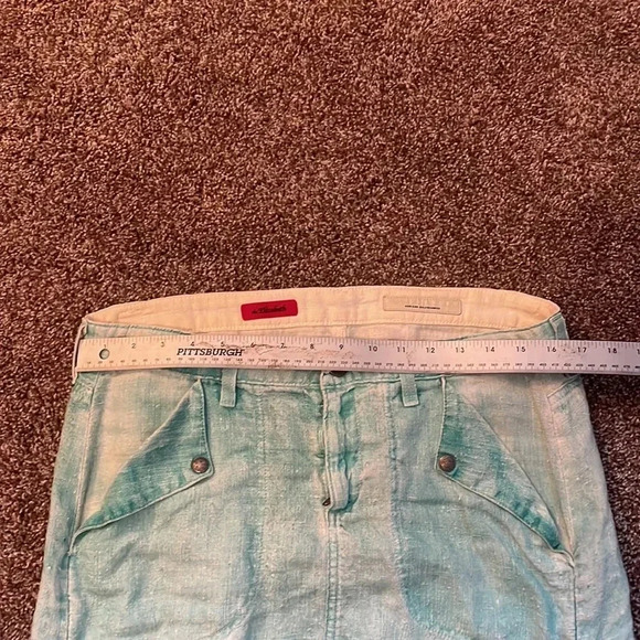 Teal‎ Linen AG Skirt - Picture 6 of 7